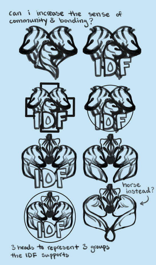 Image of more logo ideas trying to increase the sense of community and bonding.